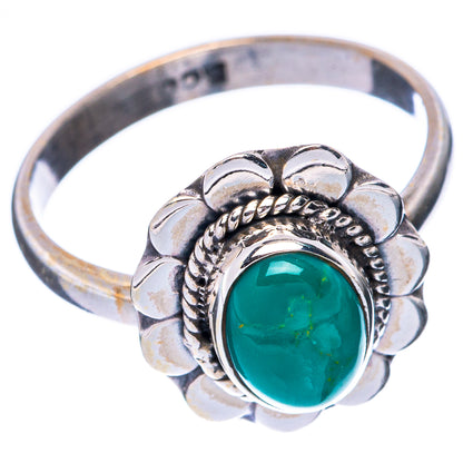 Turquoise Dainty Ring Size 6.5 (925 Sterling Silver) R5722