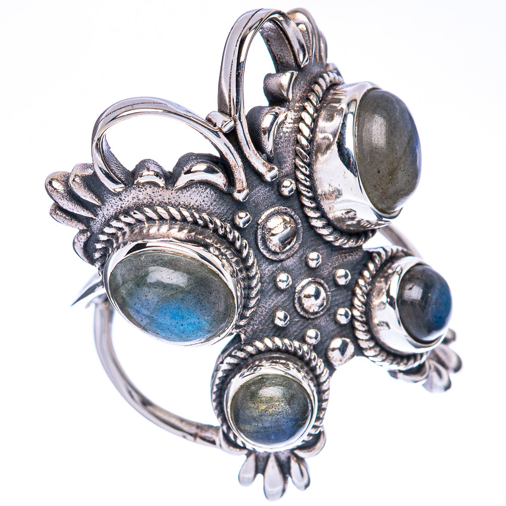 Labradorite Butterfly Ring Size 8.25 (925 Sterling Silver) R2997