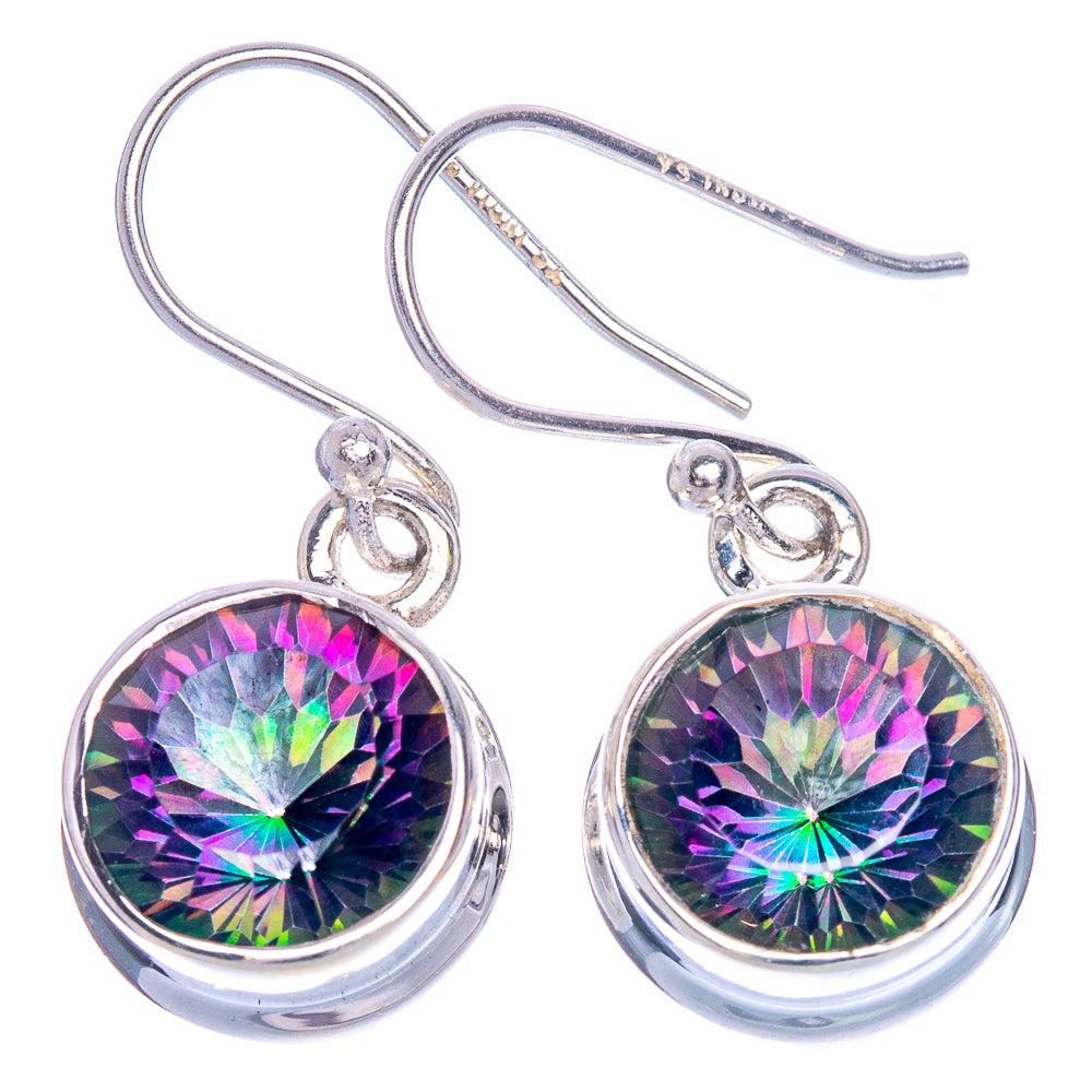 Mystic Topaz Earrings 1 1/8" (925 Sterling Silver) E433521