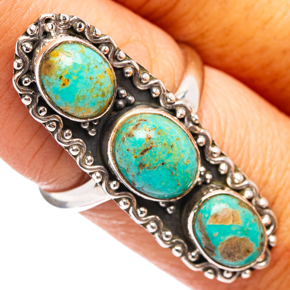 Mohave Turquoise Ring Size 8 (.925 Sterling Silver)