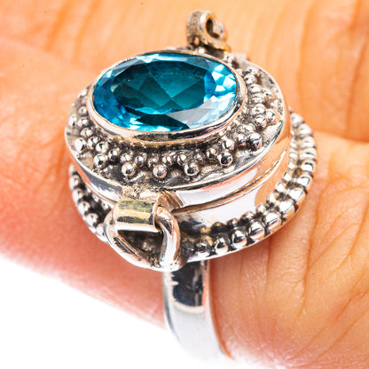 Poison Blue Topaz Ring Size 6 (925 Sterling Silver) R142681