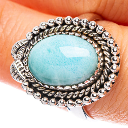 Larimar Ring Size 8.75 (925 Sterling Silver) R2303