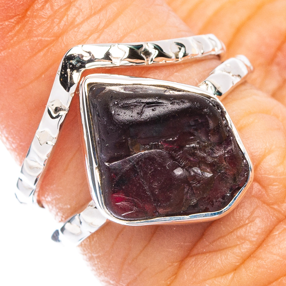 Premium Garnet Ring Size 5.75 (925 Sterling Silver) R8085