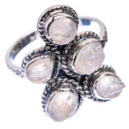 Premium Rainbow Moonstone Ring Size 8 (925 Sterling Silver) R141754