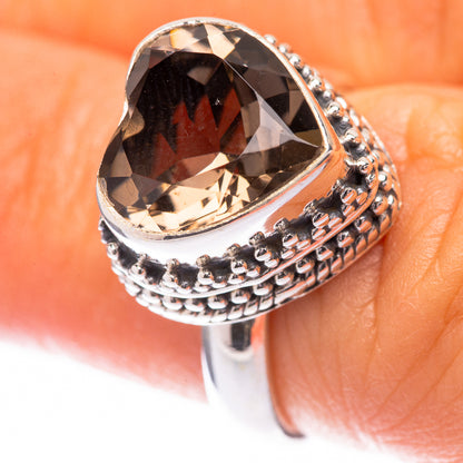 Smoky Quartz Ring Size 6.25 (925 Sterling Silver) R140486