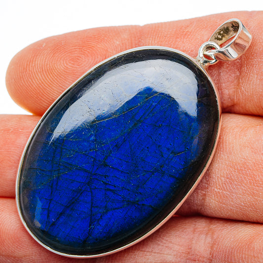 Premium Labradorite Pendant 2" (.925 Sterling Silver)