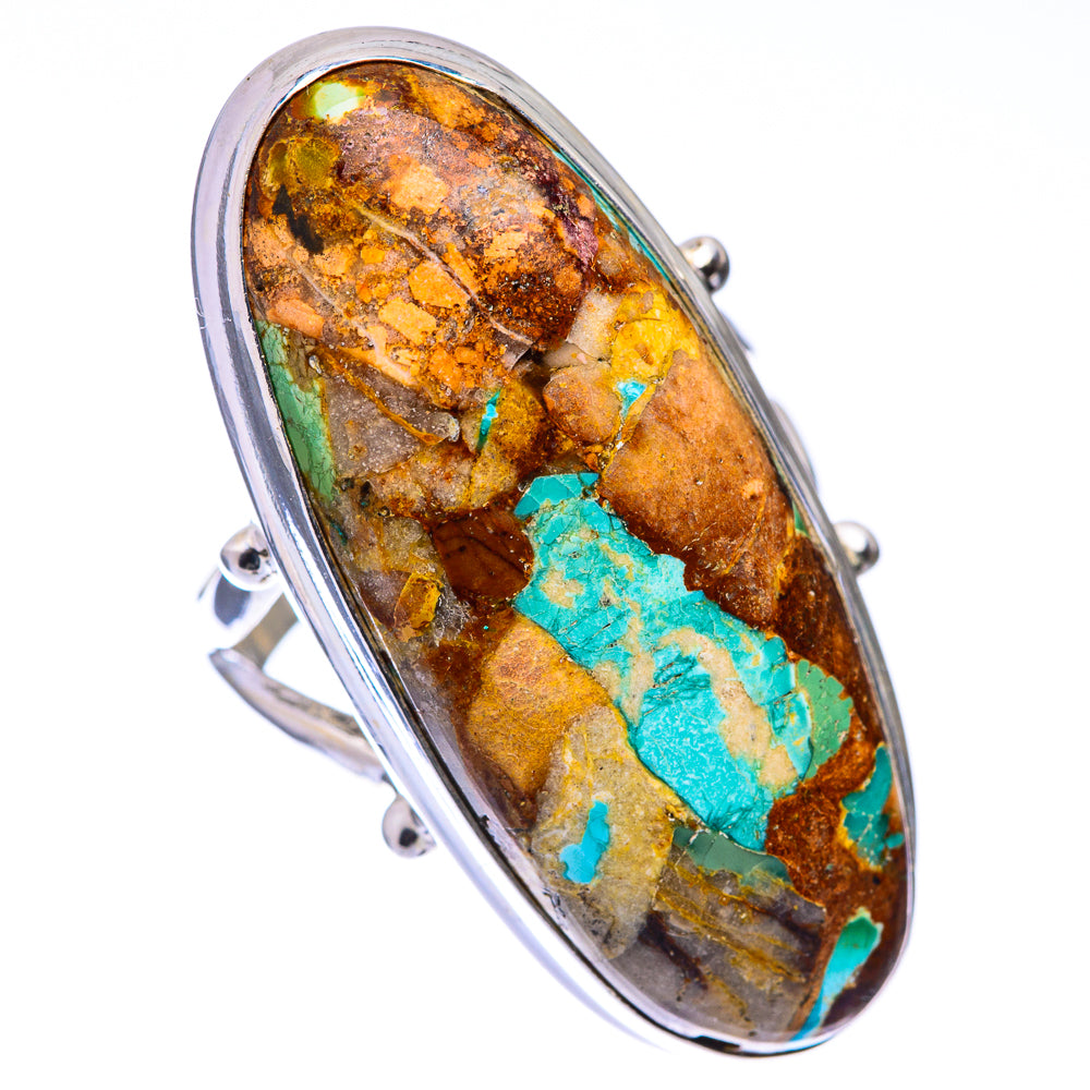 Large Kingman Mohave Turquoise Ring Size 6.5 (925 Sterling Silver) R141217