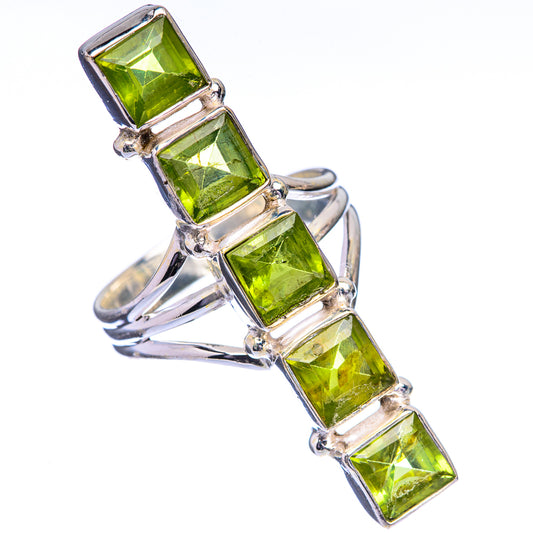 Large Peridot Ring Size 8 (925 Sterling Silver) R142742