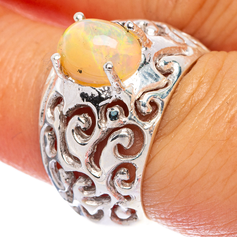 Rare Ethiopian Opal Ring Size 6.25 (925 Sterling Silver) R145927