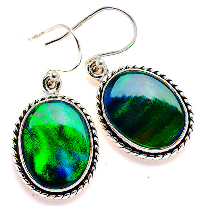 Aura Opal Earrings 1 3/8" (925 Sterling Silver) EARR432089