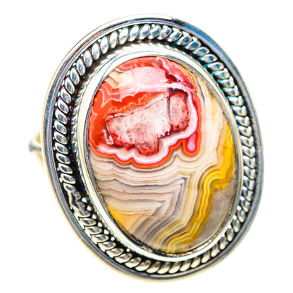 Crazy Lace Agate Ring Size 6.25 (925 Sterling Silver) RING138798