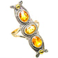 Large Faceted Citrine Ring Size 10.75 (925 Sterling Silver) RING139865