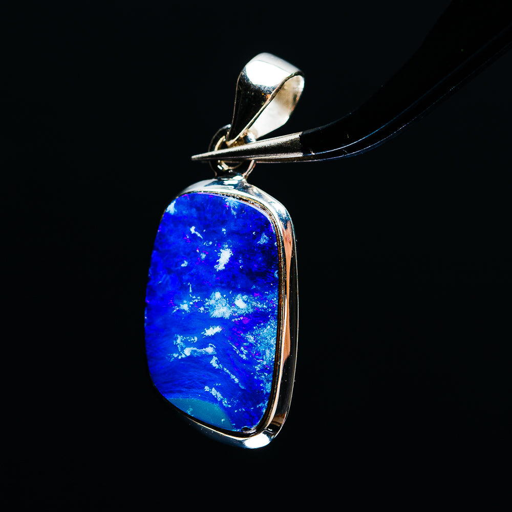 Premium Australian Fire Opal Pendant  1 3/8" (.925 Sterling Silver)