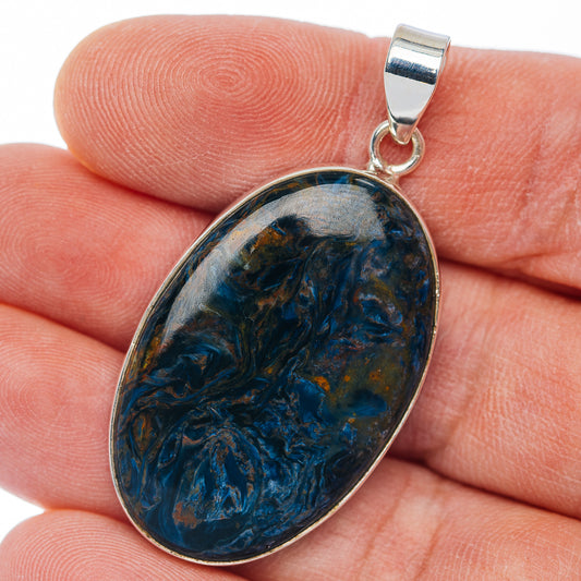 Premium Pietersite Pendant 1 7/8" (.925 Sterling Silver)