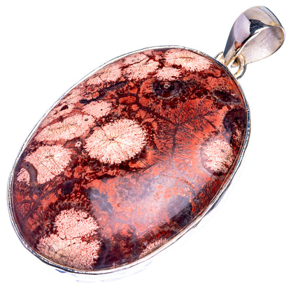 Poppy Jasper 925 Sterling Silver Pendant 2 1/8"