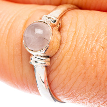 Rose Quartz Dainty Ring Size 8 (925 Sterling Silver) R5751