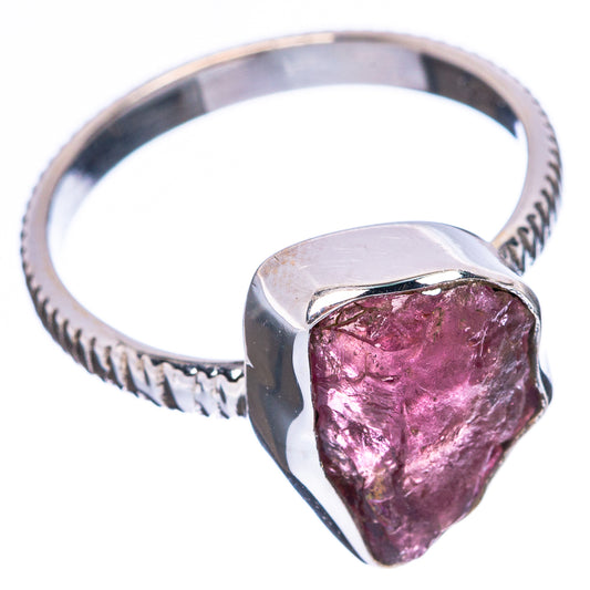 Red Sillimanite Dainty Ring Size 6.75 (925 Sterling Silver) R5147