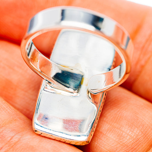 Wild Horse Jasper Ring Size 6 Adjustable (.925 Sterling Silver)