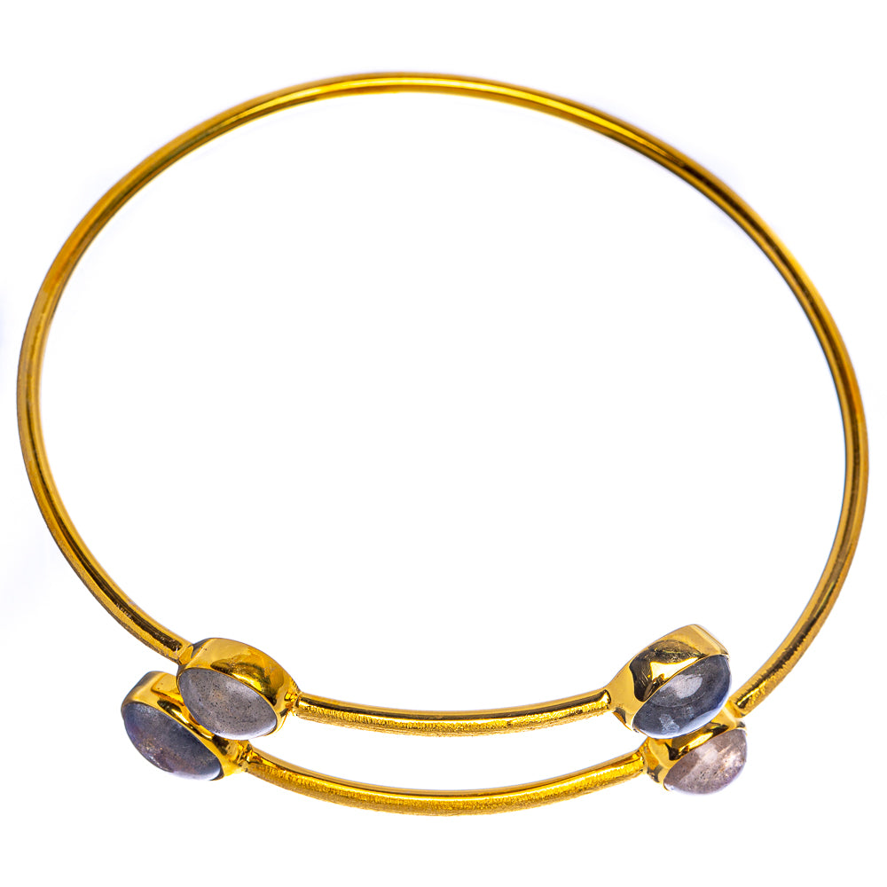 Labradorite Cuff Bracelet 7 To 8" (925 Sterling Silver) BR90335
