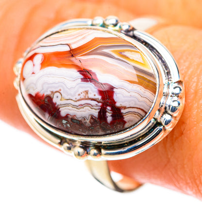 Crazy Lace Agate Ring Size 10 (925 Sterling Silver) RING138547
