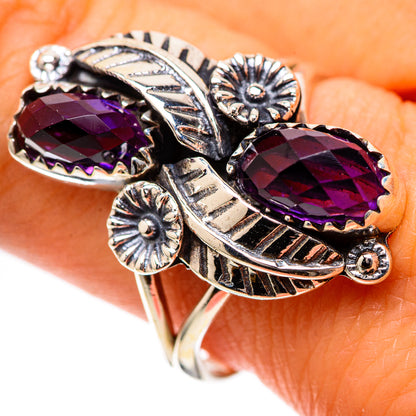 Faceted Amethyst Ring Size 9.75 (925 Sterling Silver) RING138937
