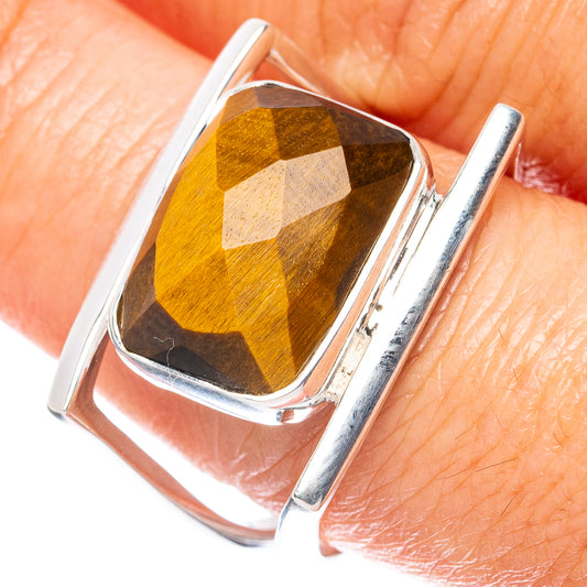 Premium Tiger Eye 925 Sterling Silver Ring Size 9 Ana Co R3573