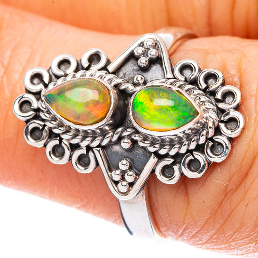 Rare Ethiopian Opal 925 Sterling Silver Ring Size 6.75 (925 Sterling Silver) R3877