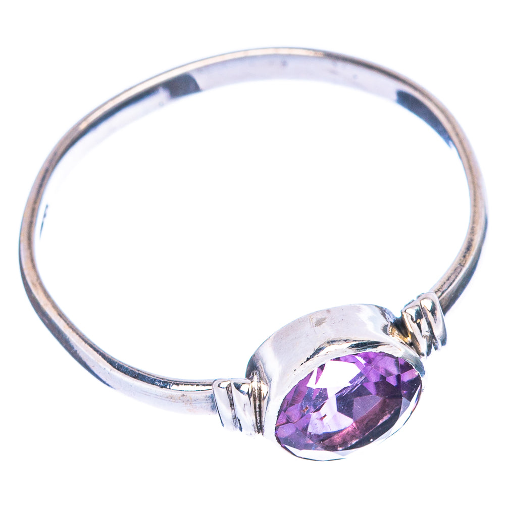 Faceted Amethyst Dainty Ring Size 7.25 (925 Sterling Silver) R146959