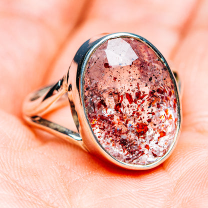 Premium Faceted Lepidocrocite Ring Size 8.75 (.925 Sterling Silver)