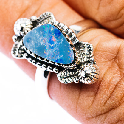 Doublet Opal Ring Size 7 (.925 Sterling Silver)