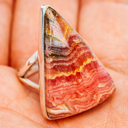 Premium Rhodochrosite Ring Size 7 (.925 Sterling Silver)