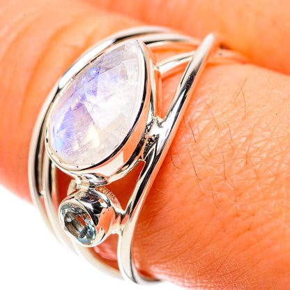 Premium Rainbow Moonstone Ring Size 9 (925 Sterling Silver) RING138252