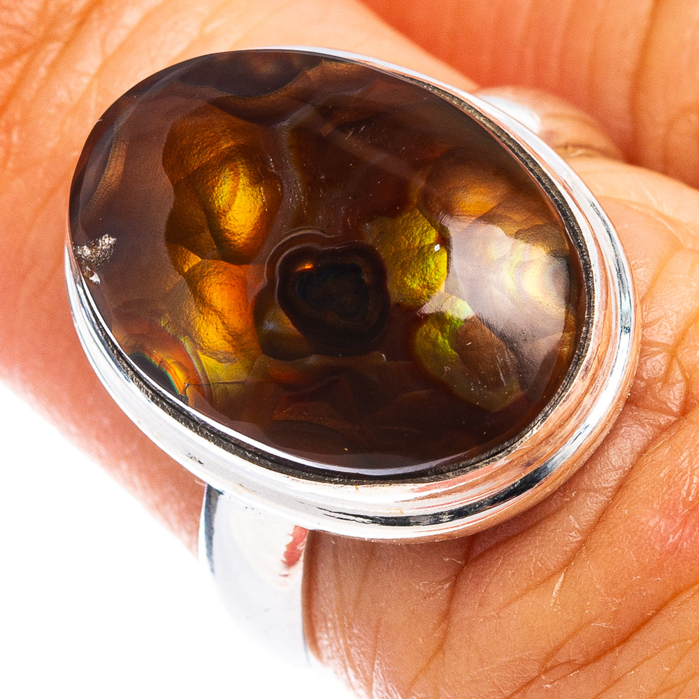 Rare Mexican Fire Agate Ring Size 6 (.925 Sterling Silver)
