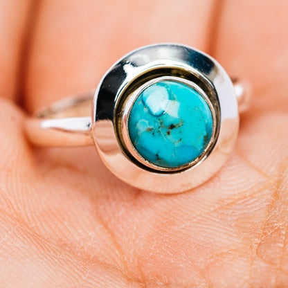Mohave Turquoise Ring Size 6.75 (.925 Sterling Silver)