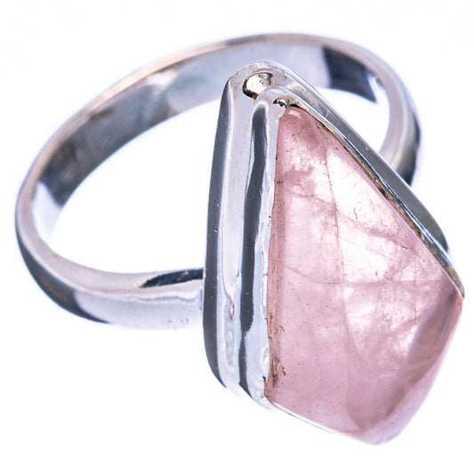 Rose Quartz Ring Size 6 (925 Sterling Silver) R3018