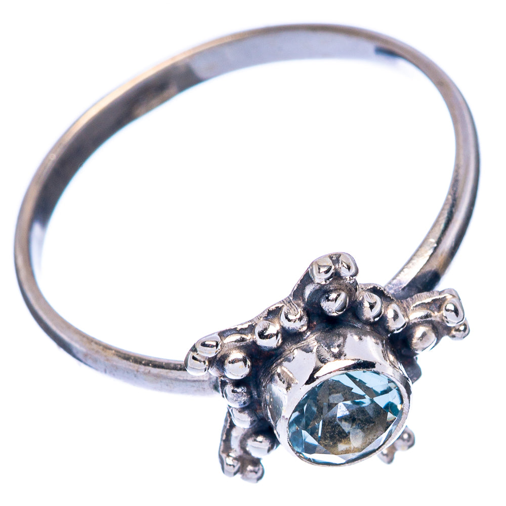 Blue Topaz Dainty Ring Size 8 (925 Sterling Silver) R145765
