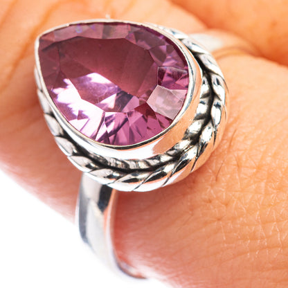 Faceted Color Change Alexandrite (Lab.) Ring Size 9 (925 Sterling Silver) RING143287
