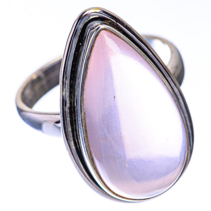 Rose Quartz Ring Size 7.75 (925 Sterling Silver) R140727