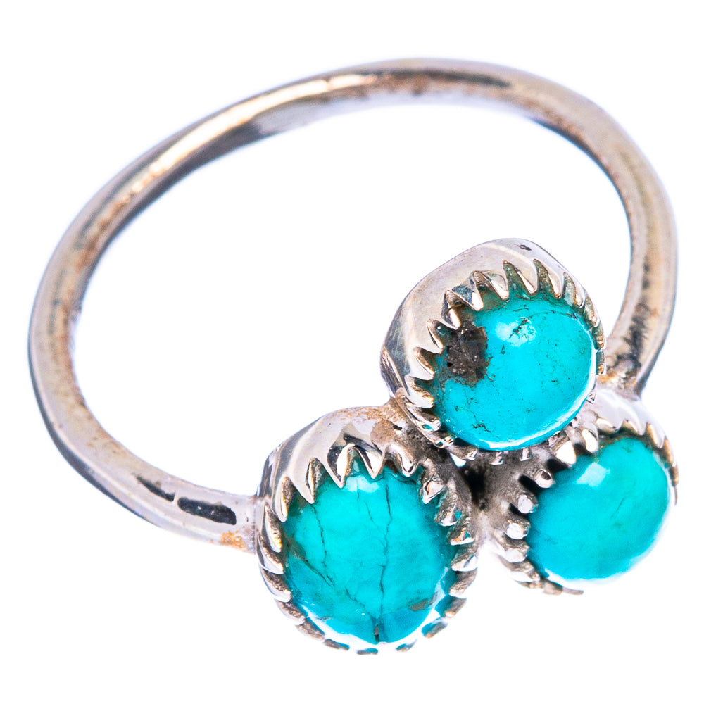 Kingman Turquoise Dainty Ring Size 6 (925 Sterling Silver) R146985