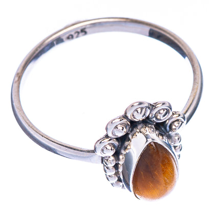 Tiger Eye Dainty Ring Size 6.25 (925 Sterling Silver) R147060