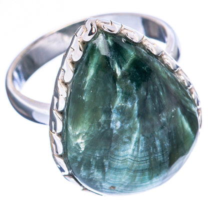 Seraphinite Ring Size 7.25 (925 Sterling Silver) R1946