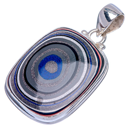 Rare Fordite Pendant 1 1/2" (925 Sterling Silver) P39940