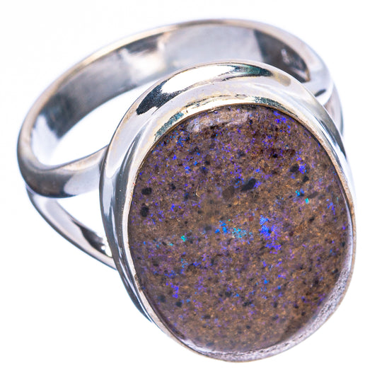 Rare Andamooka Matrix Opal Ring Size 5.25 (925 Sterling Silver) R5056