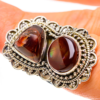 Large Mexican Fire Agate 925 Sterling Silver Ring Size 6.25 (925 Sterling Silver) RING139476