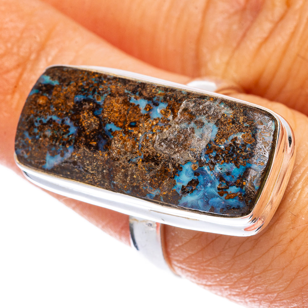 Rare Boulder Opal Ring Size 7 (925 Sterling Silver) R146578