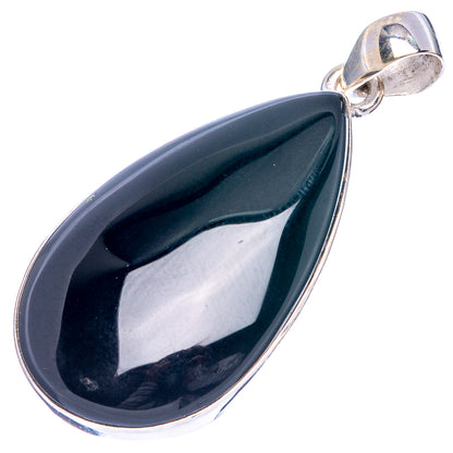 Black Onyx Pendants 1 3/4" (925 Sterling Silver) P43274