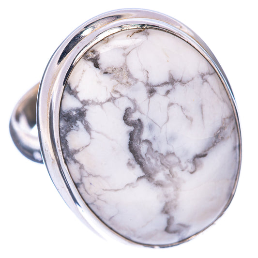 Howlite Ring Size 7.25 (925 Sterling Silver) R1652