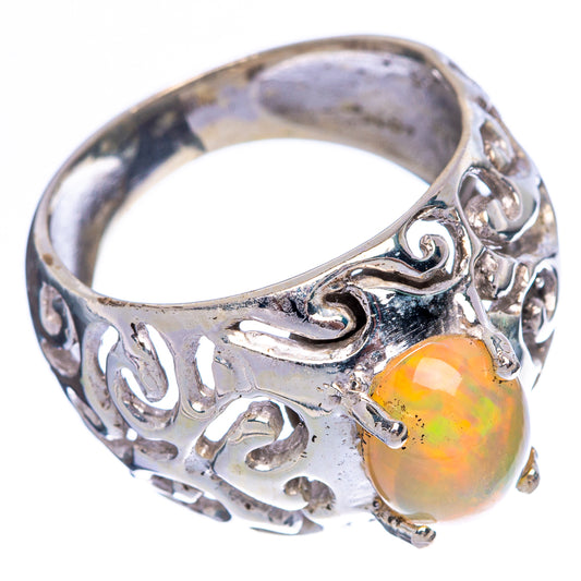 Rare Ethiopian Opal Ring Size 6.5 (925 Sterling Silver) R145981