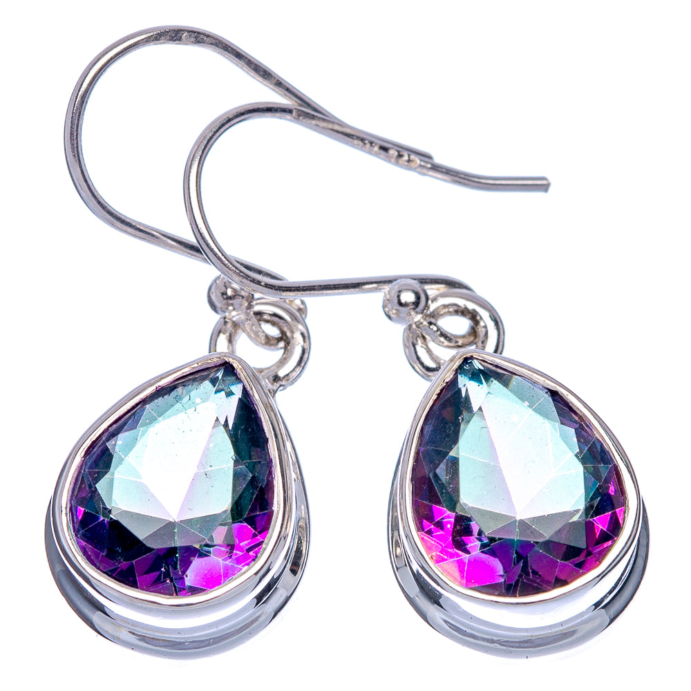 Mystic Topaz Earrings 1 1/4" (925 Sterling Silver) E433402