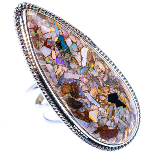 Huge Brecciated Ethiopian Opal 925 Sterling Silver Ring Size 9 (925 Sterling Silver) RING140461